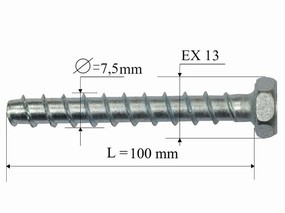  Art. 23098  - Heco - MULTI-MONTI INOX  Vite Ø7,5x65 INOX