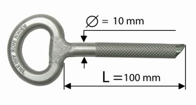 Art. 520 - “RADIUS” inox Ø10x100 