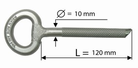 Art. 521 - “RADIUS” inox Ø10x120  