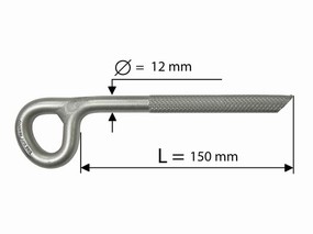 Art. 525 -  MASTERFIX  inox Ø12x150